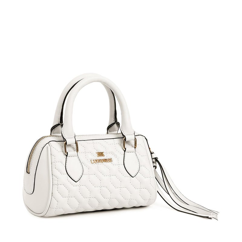 KLEIO Quilted Vegan Leather Medium Handbag with Pouch & Sling for Women & Girls - Image 2